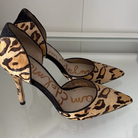 Sam Edelman Women Leopard Pointy Heels Size 6.5 - Picture 4 of 6